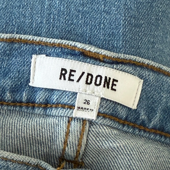 RE/DONE 70s Stovepipe in Rodeo Indigo, Sz 26 - Picture 9 of 10